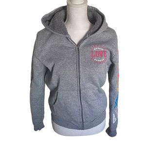 Special One International | Womens Gray Hoodie Zipper Sweater Size M Medium